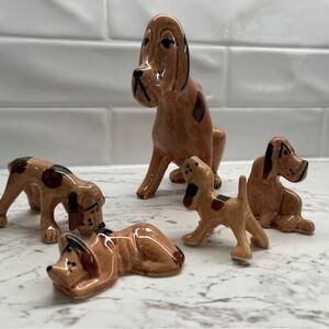 Rio Hondo Hound Dogs - California Pottery figurine c1940